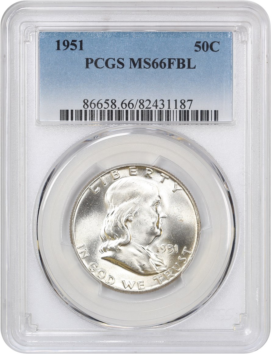 image for: 1951 50c PCGS MS66 FBL