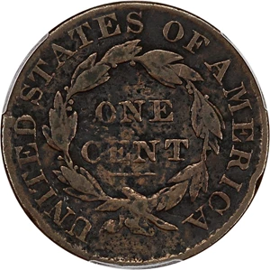 image for: 1831 1c PCGS Fine Details (Large Letters, Environmental Damage)