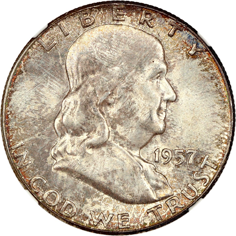 image for: 1957 50c NGC MS66