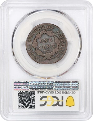 image for: 1829 1c PCGS VG Details (Large Letters, Scratch)