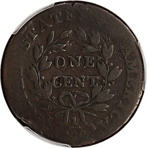 image for: 1798 1c PCGS AG Details (2nd Hair Style, Damage)