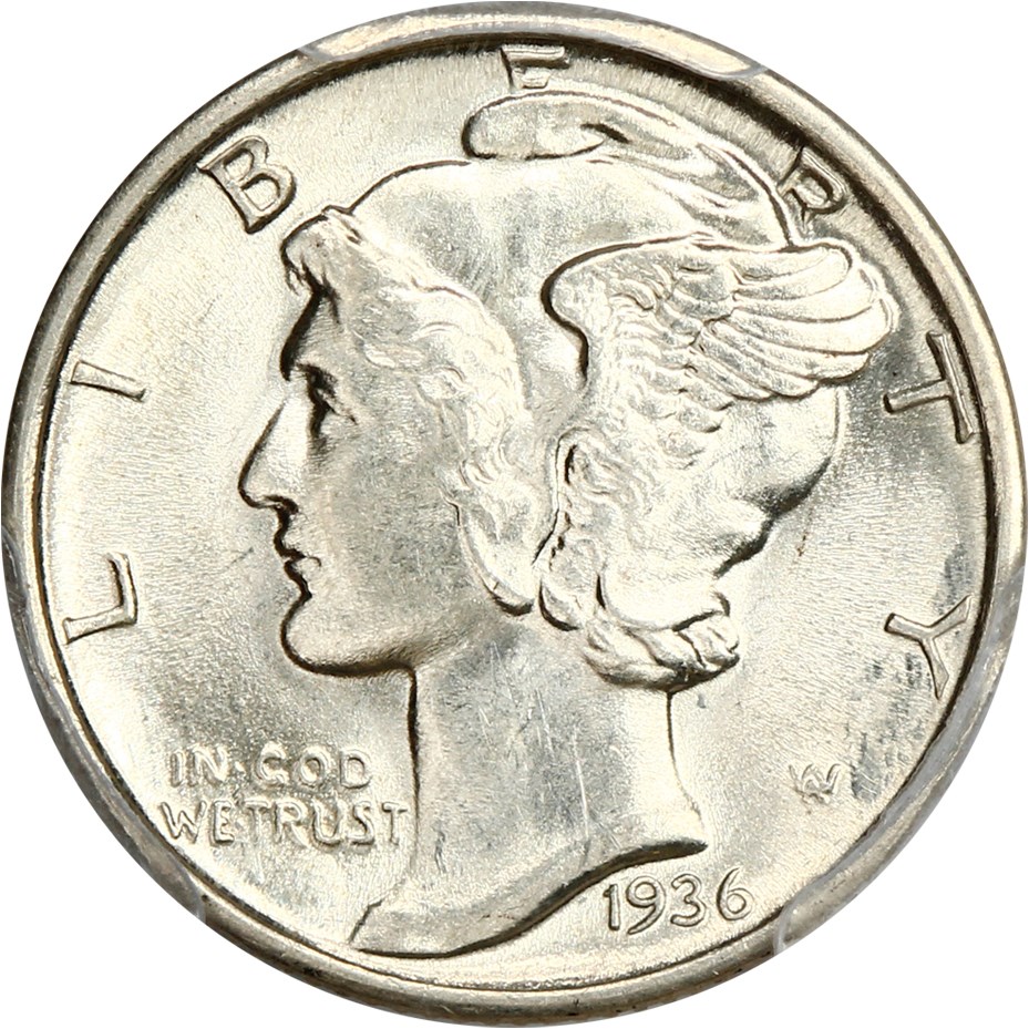 image for: 1936 10c PCGS MS62