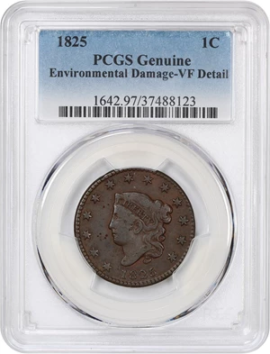 image for: 1825 1c PCGS VF Details (Environmental Damage)