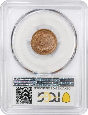 image for: 1865 1c PCGS VF Details (Fancy 5, Cleaned)