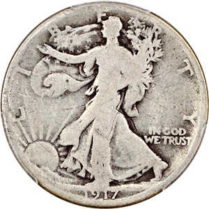 image for: 1917-S Reverse 50c PCGS Good Details (Mintmark Reverse, Scratch)
