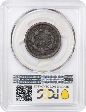 image for: 1846 1c PCGS Fine Details (Tall Date, Damage)
