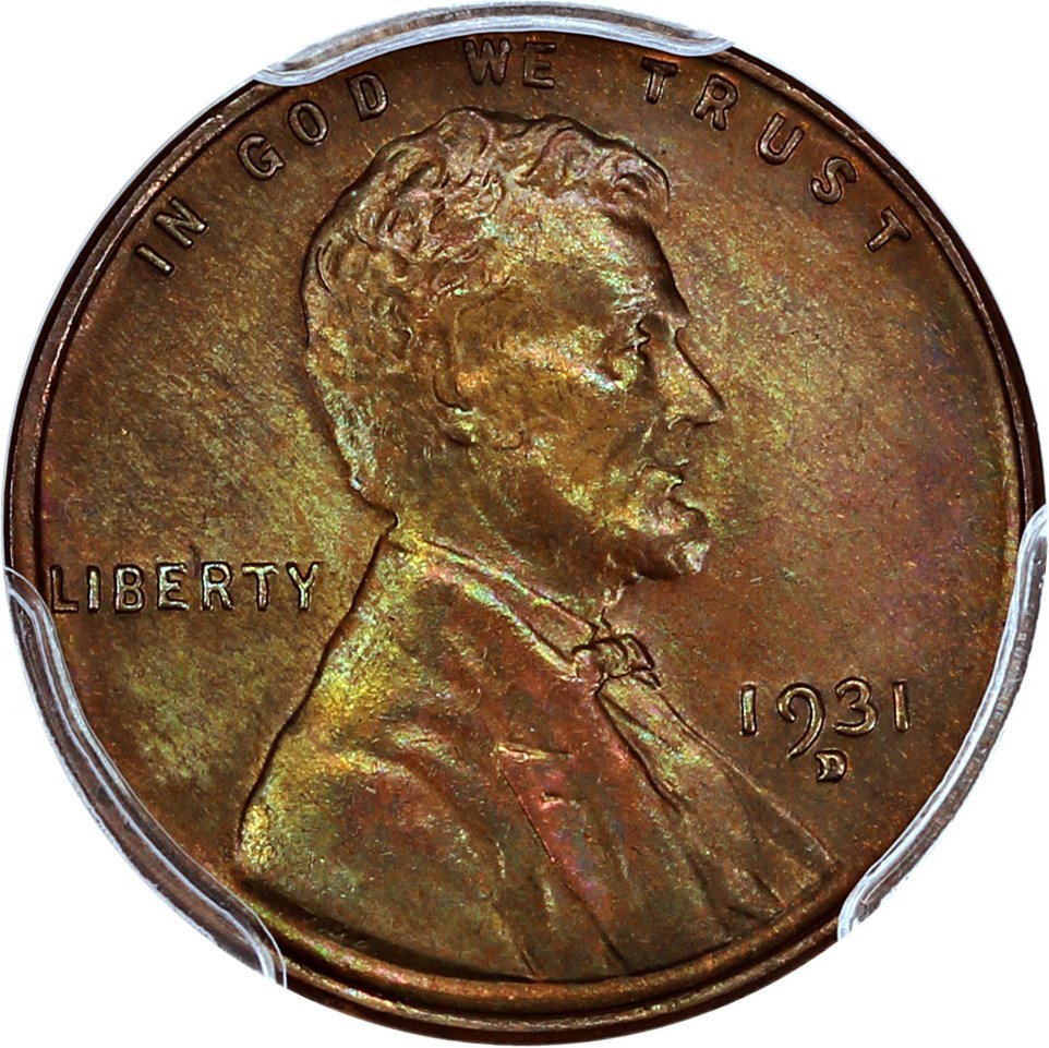 image for: 1931-D 1c PCGS MS63 BN