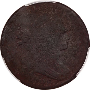 image for: 1798 1c PCGS VG Details (2nd Hair Style, Exc. Corrosion)