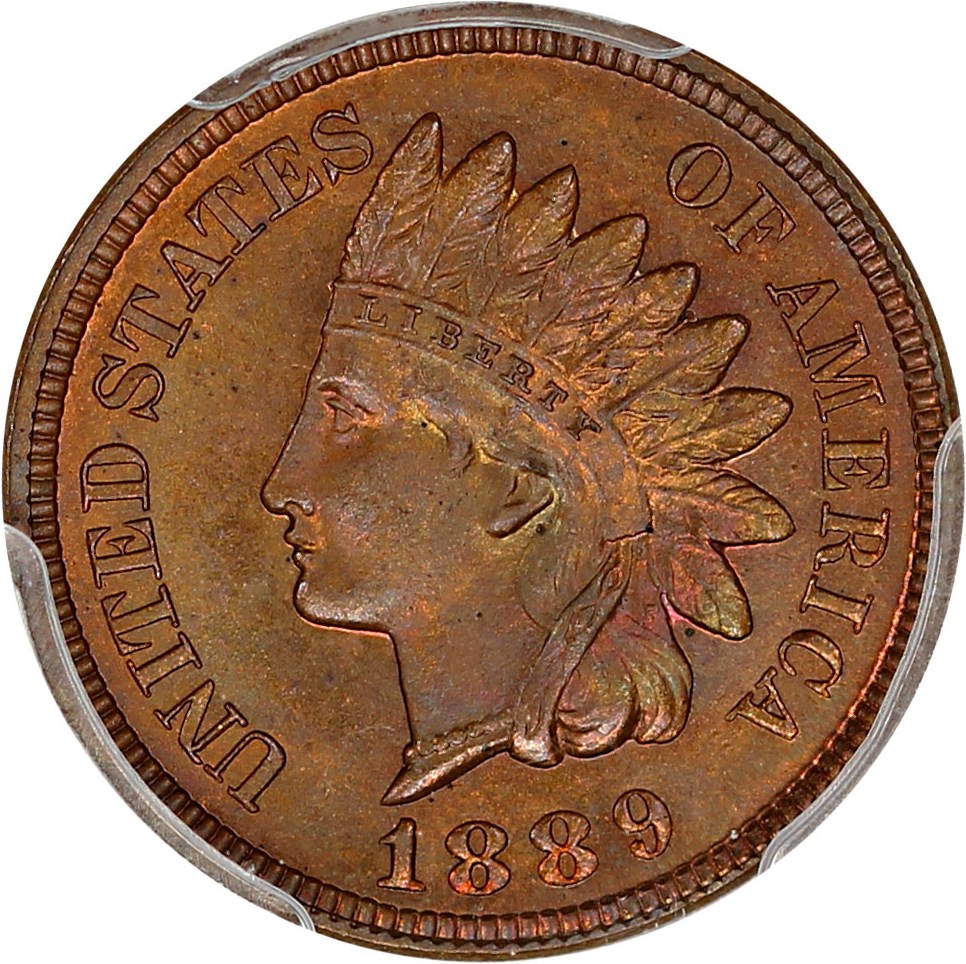 image for: 1889 1c PCGS/CAC Proof 64 RB