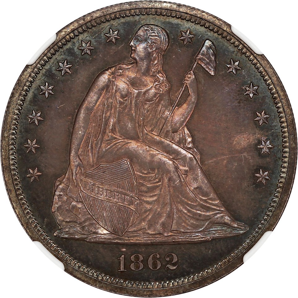 image for: 1862 $1 NGC Proof 63