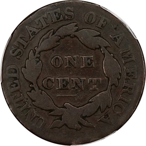 image for: 1828 1c PCGS Good Details (Small Wide Date, Damage)