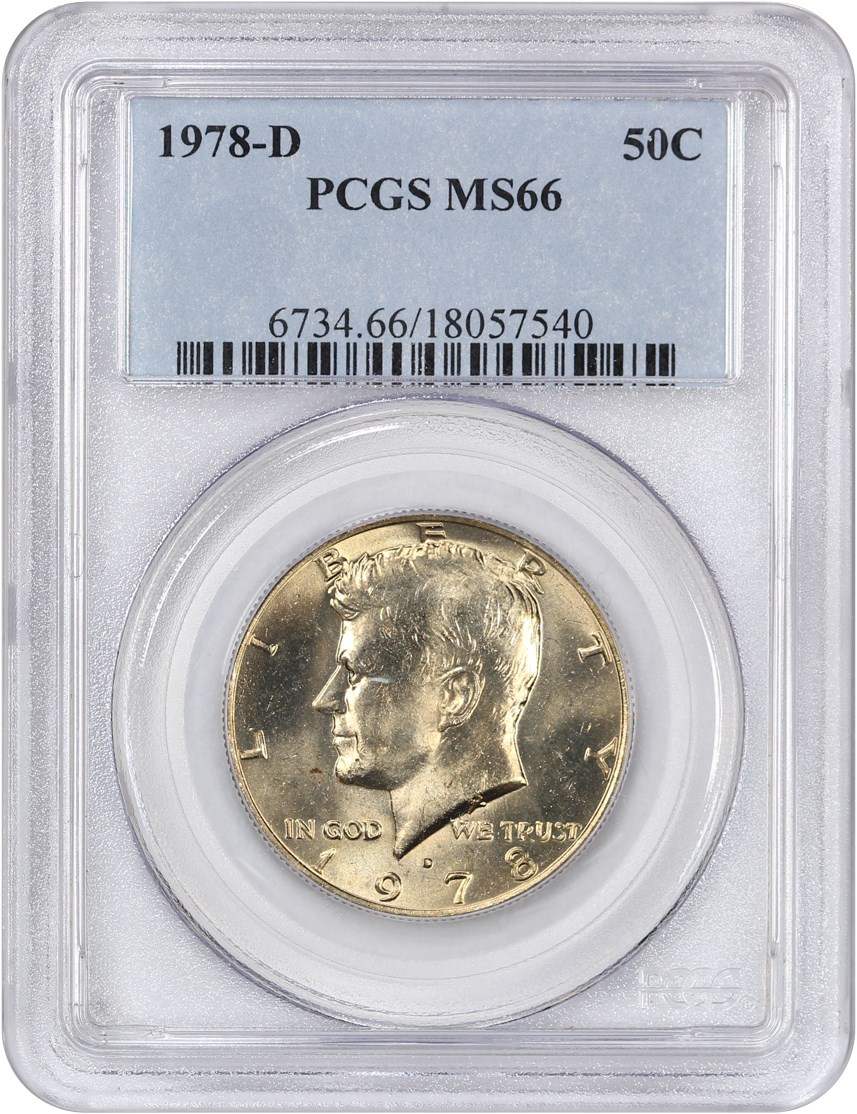image for: 1978-D 50c PCGS MS66