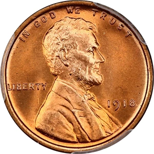 image for: 1918 1c PCGS MS67 RD
