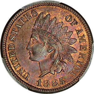 image for: 1885 1c PCGS/CAC MS65 RB