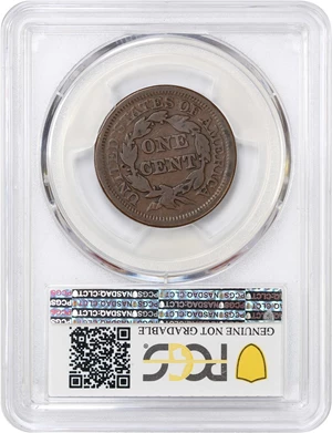 image for: 1850 1c PCGS VG Details (Acid Treated)