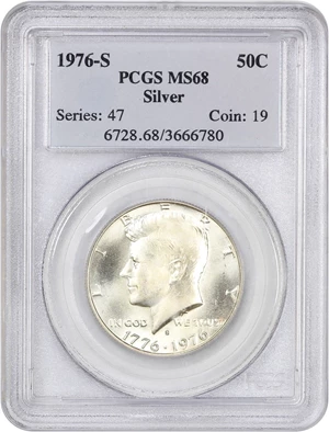 image for: 1976-S 50c PCGS MS68 (Silver)