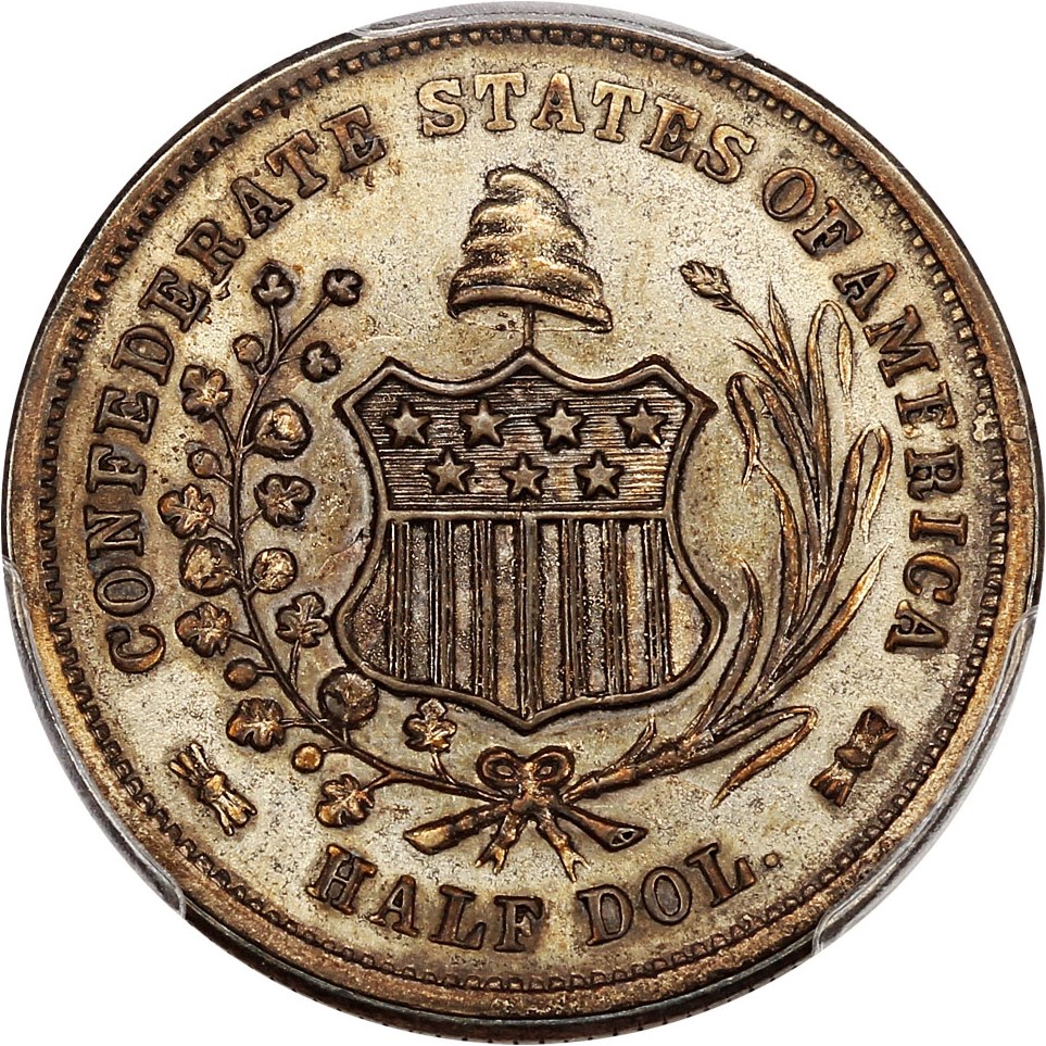 image for: 1861 Confederate States of America 50c PCGS MS62 (Restrike)