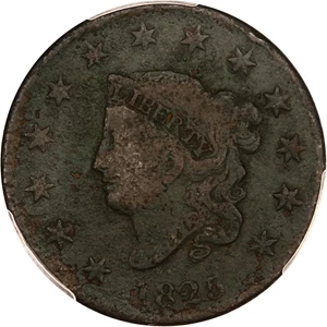 image for: 1825 1c PCGS VG Details (Exc. Corrosion)
