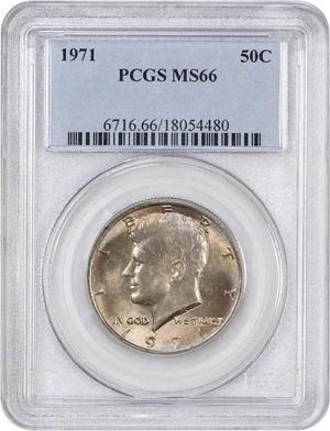 image for: 1971 50c PCGS MS66