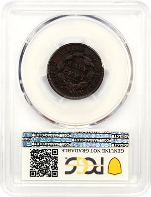 image for: 1829 1/2c PCGS VF Details (Graffiti)