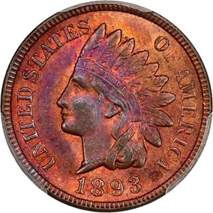 image for: 1893 1c PCGS MS65 RB