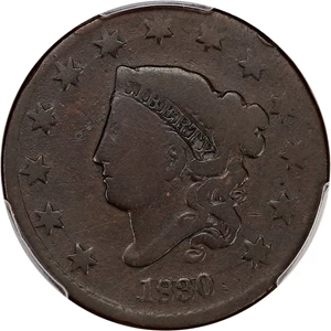 image for: 1830 1c PCGS Good-04 (Large Letters)