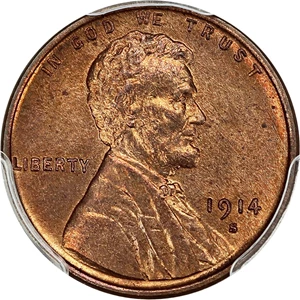 image for: 1914-S 1c PCGS/CAC MS64 RB