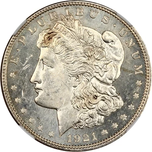 image for: 1921 Morgan $1 NGC MS62 PL