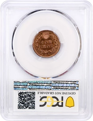 image for: 1875 1c PCGS AU Details (Polished)