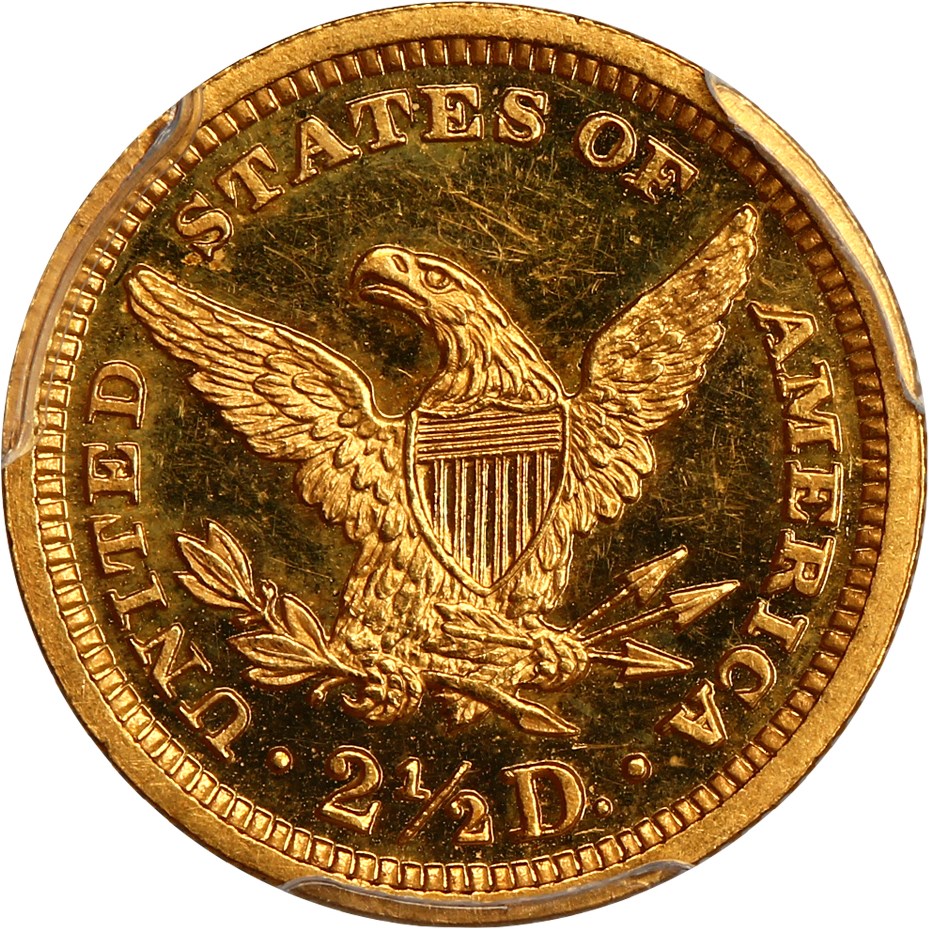 image for: 1890 2 1/2 PCGS/CAC Proof 62 DCAM