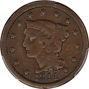 image for: 1844 1c PCGS F12