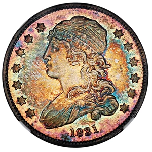 image for: 1831 25c NGC MS62 (Large Letters, B-5) *Star*
