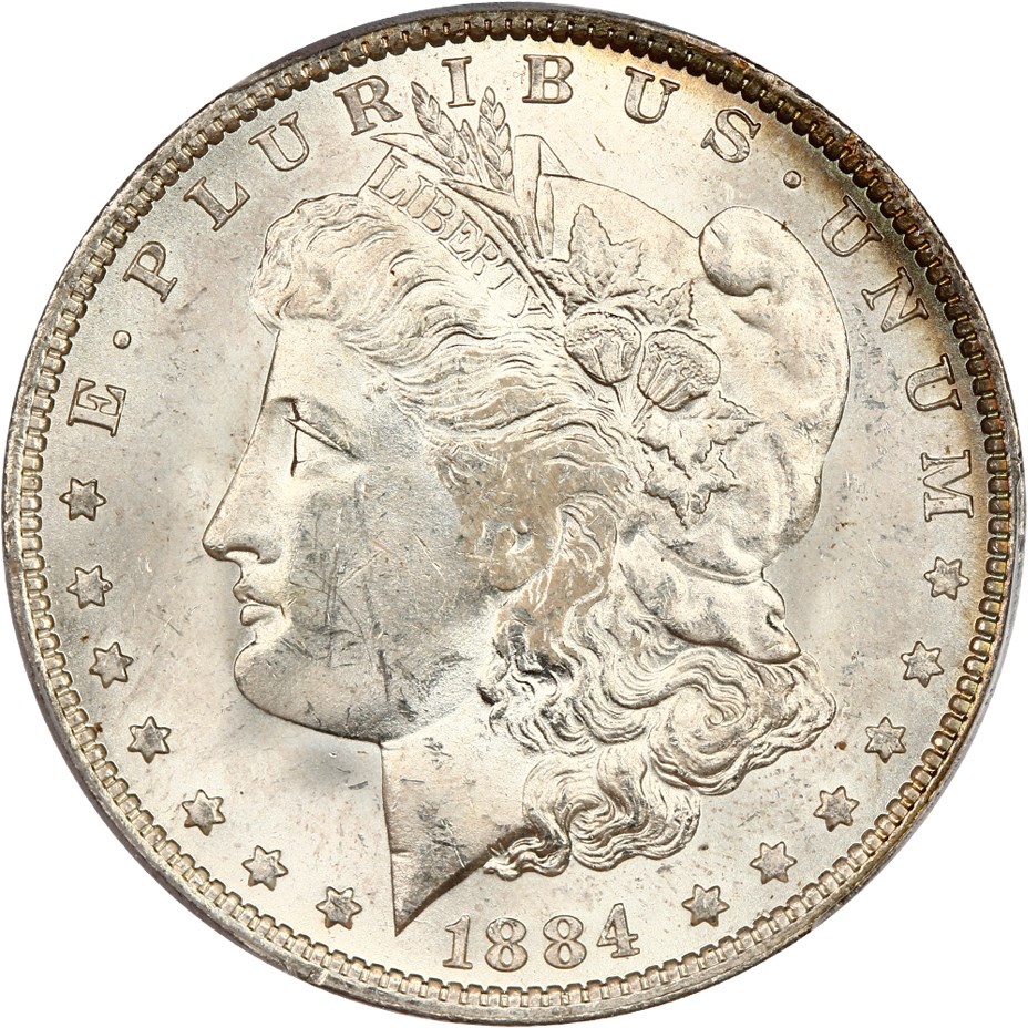 image for: 1884-O $1 PCGS MS63 (VAM-25 Date in Denticles)