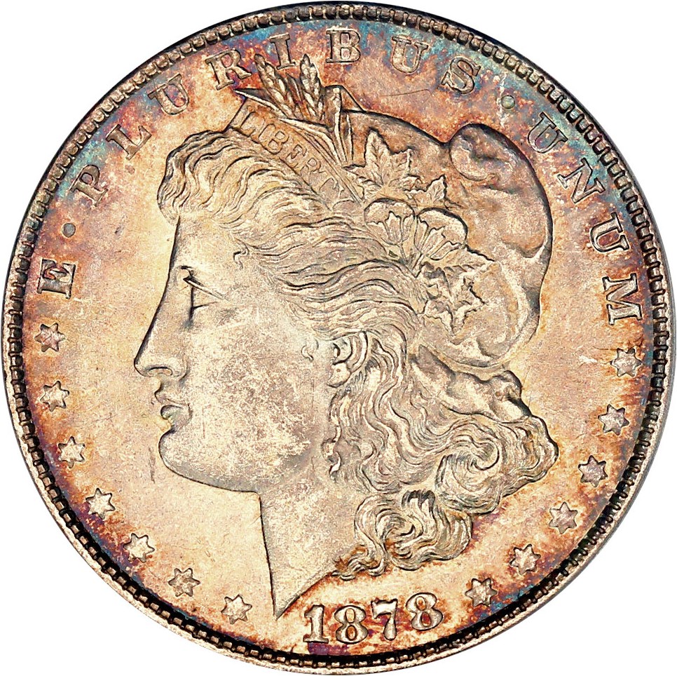 image for: 1878 7/8TF Weak $1 PCGS MS63 (VAM-41A, 7/4)