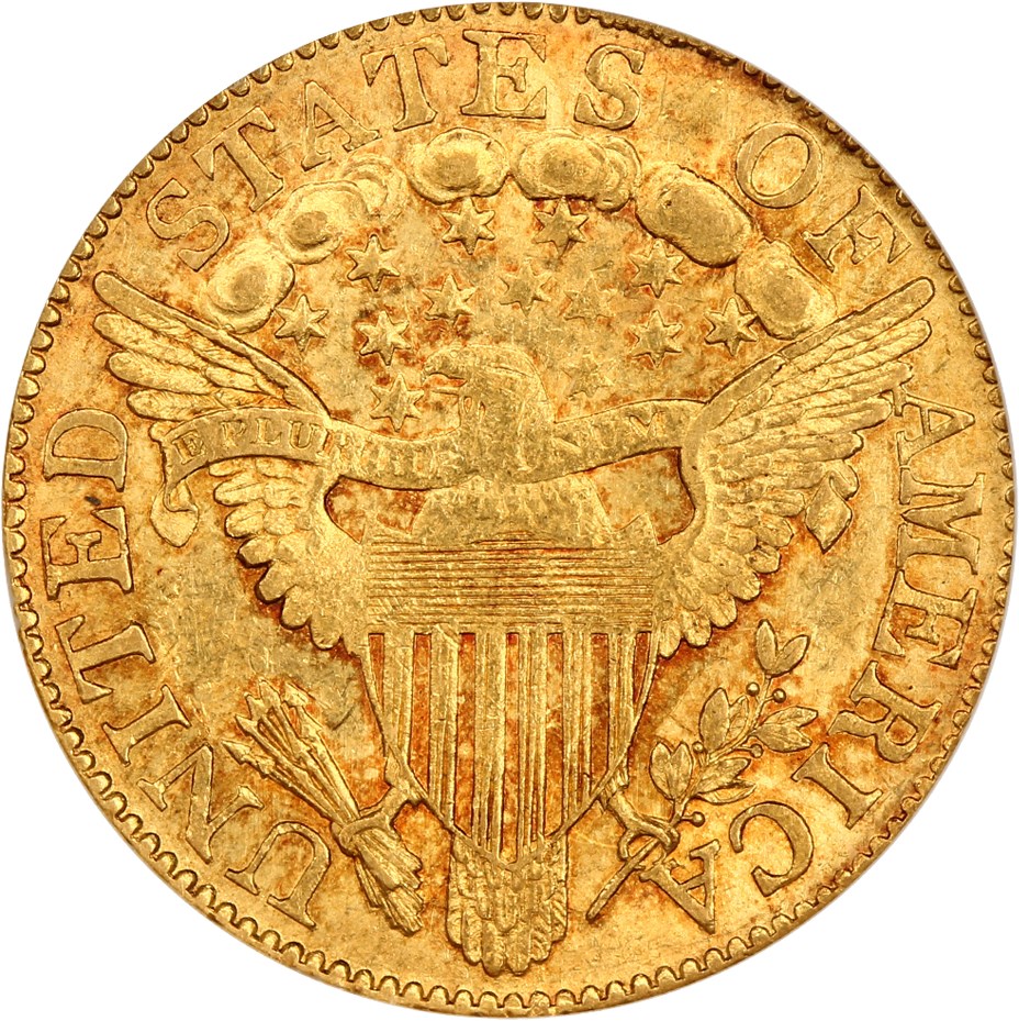 image for: 1806 $5 NGC/CAC AU58 (Pointed 6, 8x5 Stars)