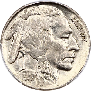 image for: 1937 5c PCGS UNC Details (Wrap Machine)