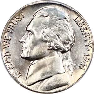image for: 1941 5c PCGS MS66
