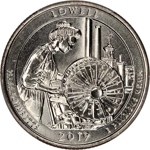 image for: 2019-W Lowell NP 25c PCGS MS64 (Early Find)