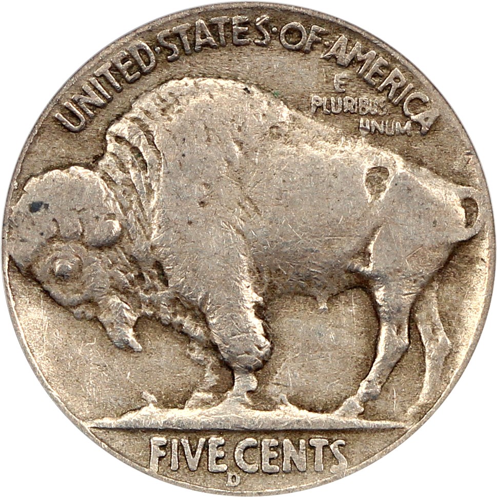 image for: 1936-D 5c PCGS/CAC F15 (3 1/2 Legs)