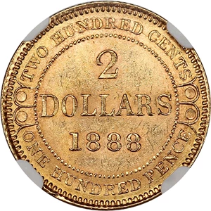 image for: Newfoundland: 1888 $2 NGC MS63