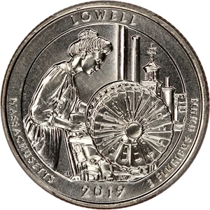image for: 2019-W Lowell NP 25c PCGS MS65 (Early Find)