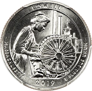 image for: 2019-W Lowell NP 25c PCGS MS64 (Early Find)