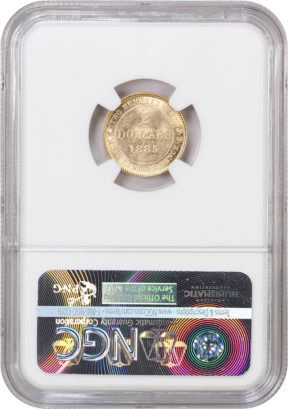 image for: Newfoundland: 1885 $2 NGC MS62