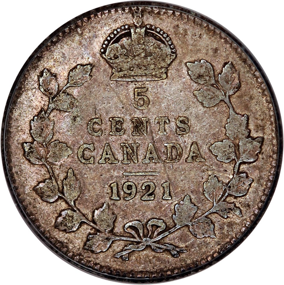 image for: Canada: 1921 5C PCGS VF20