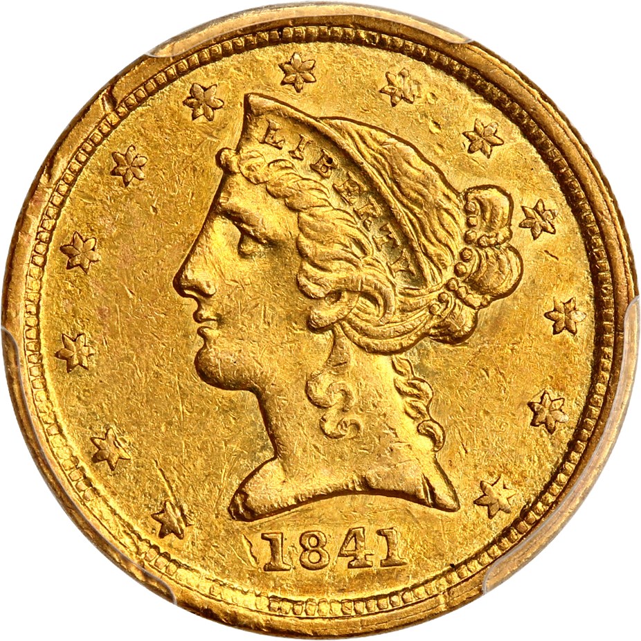 image for: 1841-C $5 PCGS AU53