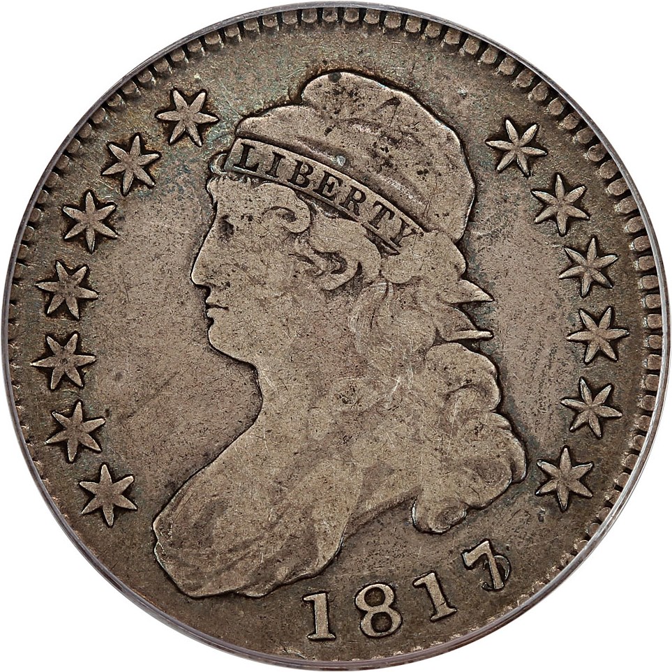 image for: 1817/3 50c PCGS/CAC F12