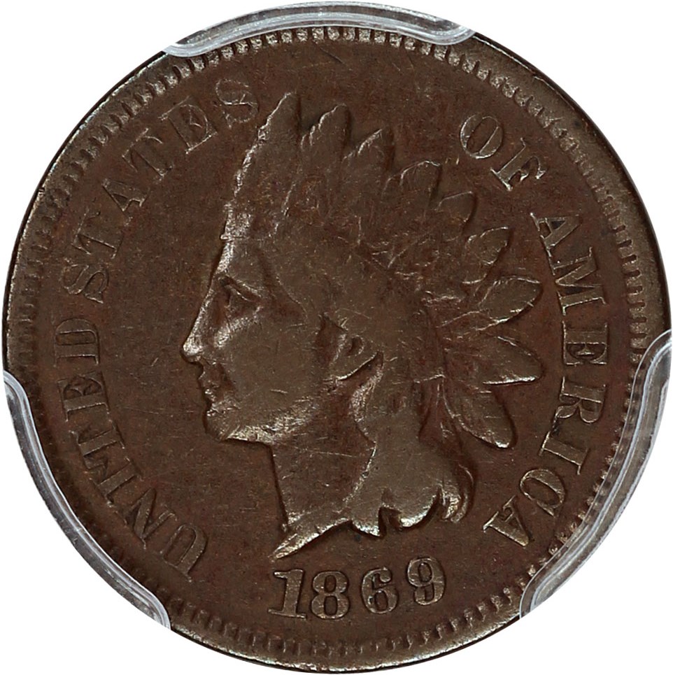 image for: 1869/9 1c PCGS/CAC VG-10 (RPD FS-301, S-3)