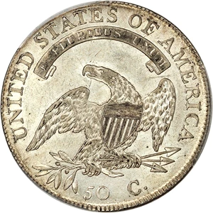 image for: 1807 50c PCGS/CAC AU58 (Capped Bust, Large Stars)