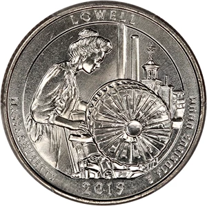 image for: 2019-W Lowell NP 25c PCGS MS64 (Early Find)