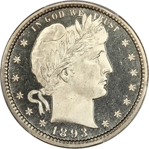 image for: 1893 25c PCGS Proof 66 CAM
